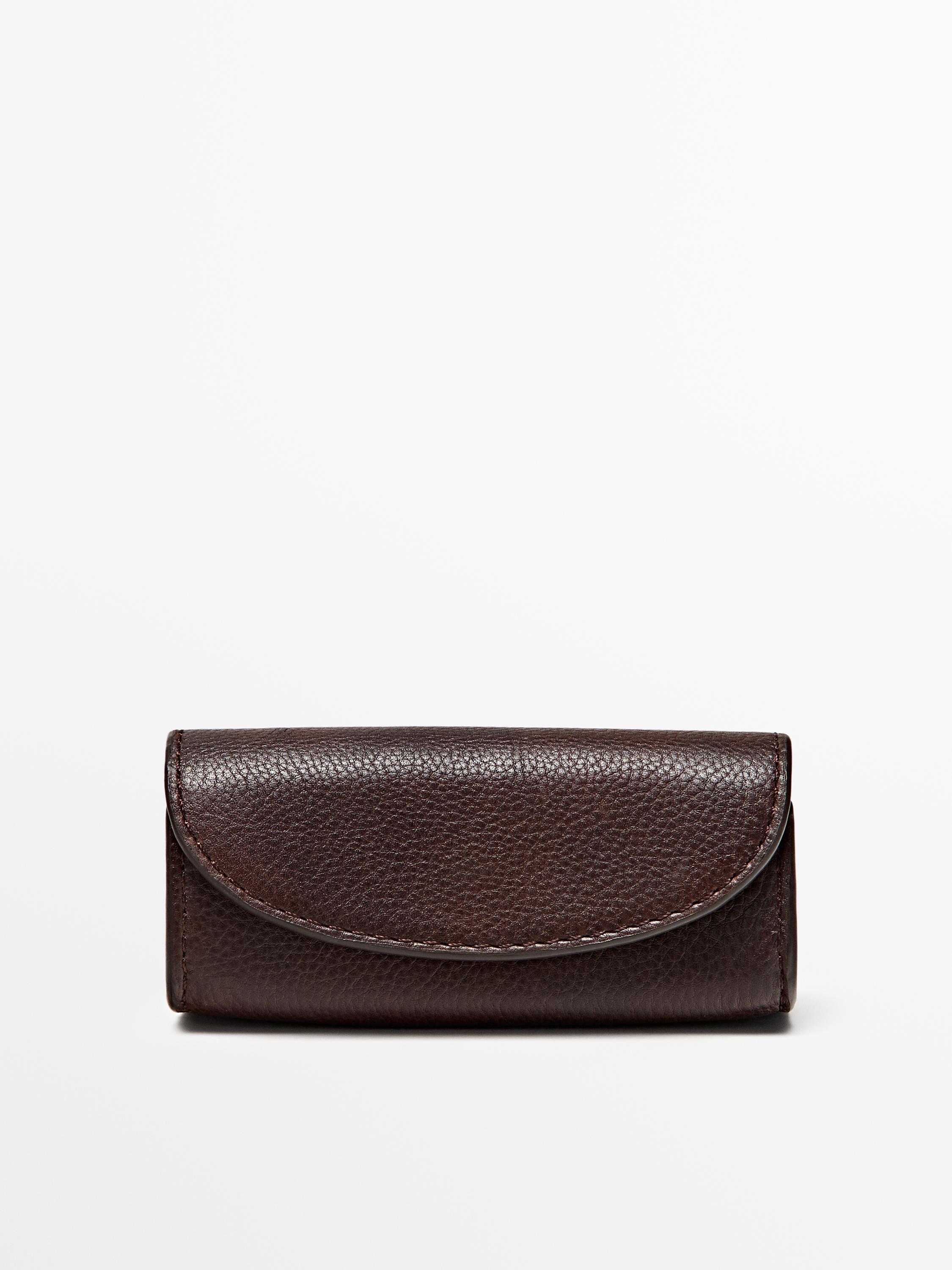 Nappa leather lipstick case
